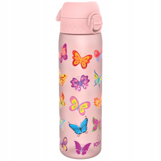 Ion8 fľaša I8RF500PRBFLY motýle 500 ml ružová